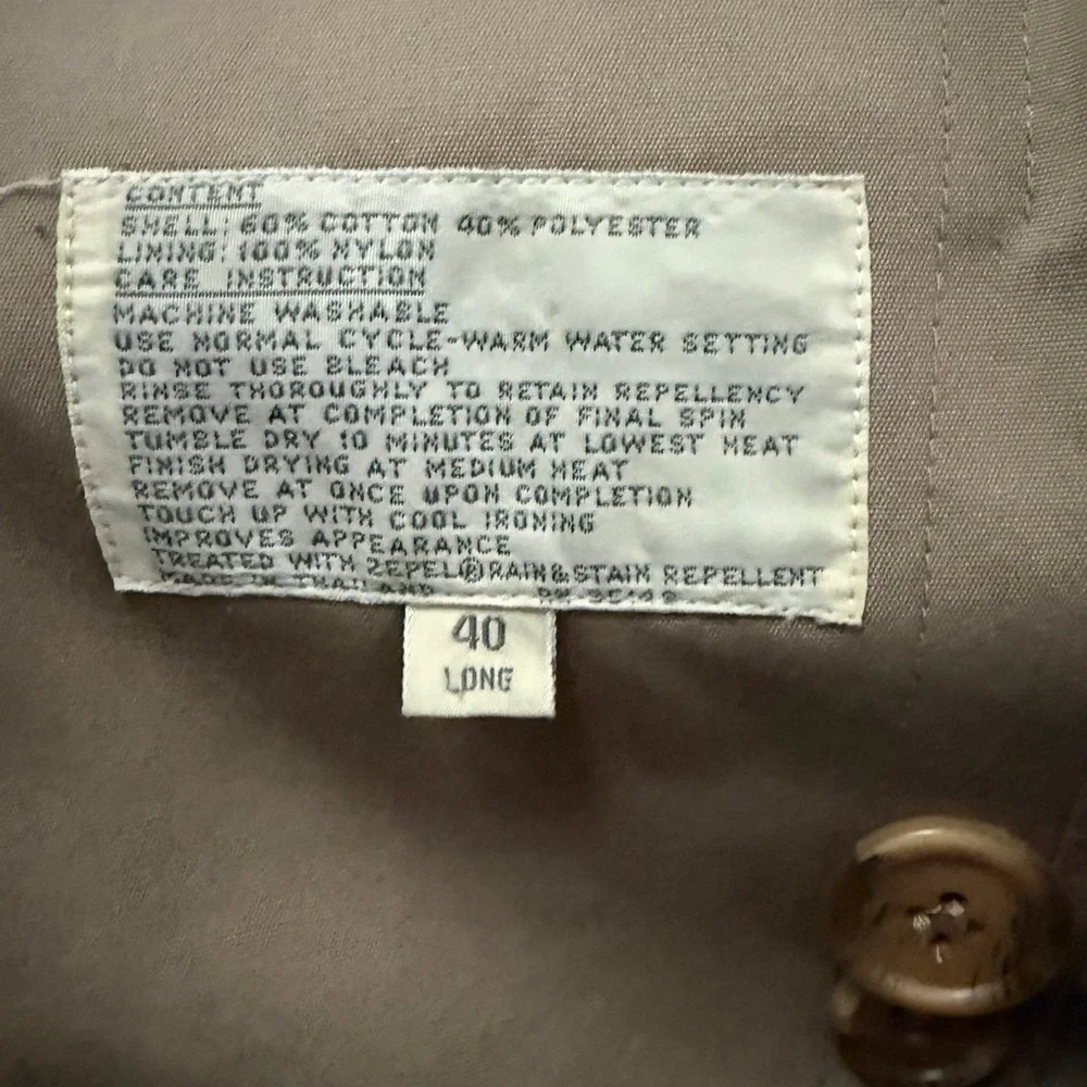 Misty Harbor Classic Tan Trench Coat‎ - Lined & Elegant